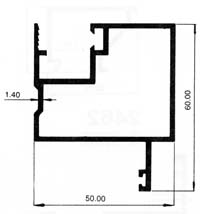 alumunium Curtain Wall-Curtain Wall Group 2438 - 2501